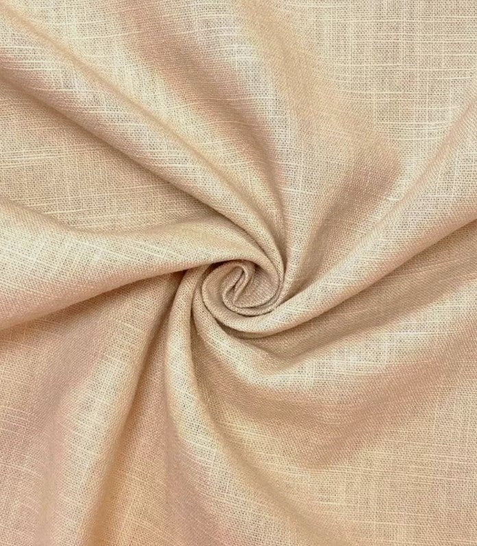 2024 COLLECTION  Pure IRISH LINEN beige fabric  150 cm wide
